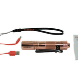 Acebeam Pokelit AA LED Flashlight - 500 Lumens - Nichia 519A - High CRI - Includes 1 x USB-C Rechargeable 14500 - Copper or Titanium - Copper, Damascus, or 10th Anniversary Edition