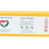 AED Replacement Lifepak 500 7500mAh 12V Lithium Sulfur Dioxide (LiSO2) Battery Pack for Physio-Control Lifepak Defibrillator