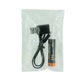 Acebeam ARC14500N-800 14500 800mAh 3.7V Protected Lithium Ion (Li-Ion) Button Top Battery with Built-in Micro USB Charging Port and USB to Micro USB Charging Cable
