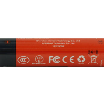 Acebeam 18650 3300mAh 3.6V Protected High-Drain Lithium Ion (Li-ion) Button Top Battery