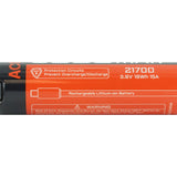 Acebeam AB21CP50-USB 21700 5000mAh 3.6V Protected High-Drain 15A Lithium Ion (Li-ion) Button Top Battery with Built-In USB-C Charging Port