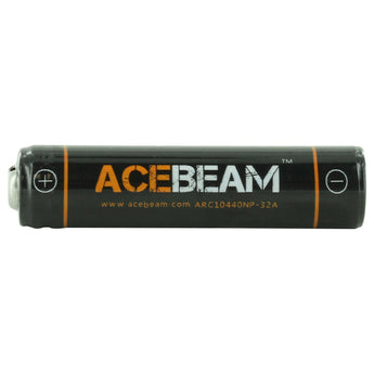 Acebeam 10440 320mAh 3.7V Unprotected High-Drain Lithium Ion (Li-ion) Button Top Battery