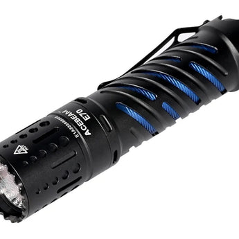 Acebeam E70-AL LED Flashlight - CREE XHP70.2 - 4600 Lumens - 6500K (Cool White) or 5000K (Neutral White) - Uses 1 x 21700 - Aluminum