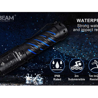Acebeam E70-AL LED Flashlight - CREE XHP70.2 - 4600 Lumens - 6500K (Cool White) or 5000K (Neutral White) - Uses 1 x 21700 - Aluminum
