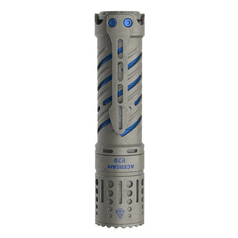 Acebeam E70-Ti High-Output LED Flashlight - CREE XHP70.2 - 4000 Lumens - 6500K (Cool White) or 5000K (Neutral White) - Uses 1 x 21700 - Titanium