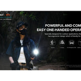 Acebeam E75 USB-C Rechargeable LED Flashlight - Cool White or High CRI LED Options - Includes 1 x 21700 - Anodized Black, Grey, Teal, Green, or MAO Gray Marbling