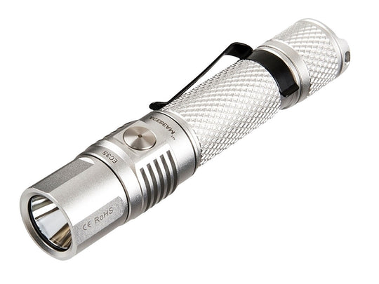 Acebeam EC35 LED Flashlight - CREE XPL HD - 1200 Lumens - Uses 1 x 18650 or 2 x CR123A - Tan