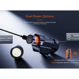 Acebeam G10 LED Weapon Light - 600 Lumens - Luminus SFT-25R - Includes 1 x 16340 with USB-C Charging Port - Black or Micro-Arc Oxidation (MAO) Gray Marbling