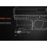 Acebeam G10 LED Weapon Light - 600 Lumens - Luminus SFT-25R - Includes 1 x 16340 with USB-C Charging Port - Black or Micro-Arc Oxidation (MAO) Gray Marbling