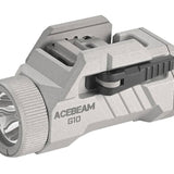 Acebeam G10 LED Weapon Light - 600 Lumens - Luminus SFT-25R - Includes 1 x 16340 with USB-C Charging Port - Black or Micro-Arc Oxidation (MAO) Gray Marbling