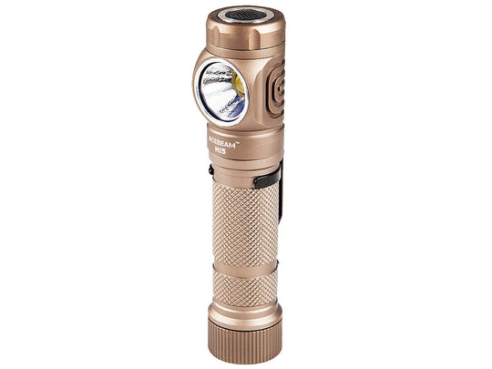 Acebeam H15 LED Headlamp - CREE XHP70.2 - 2500 Lumens - Includes 1 x 18650 - Tan