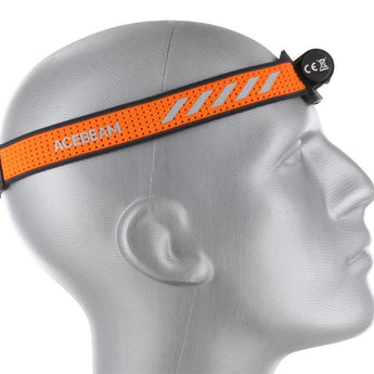Acebeam H16 Lightweight LED Headlamp - Includes 1 x USB-C Rechargeable 14500 - 900 to 650 Lumens - 6500K to 5000K Color Temperature