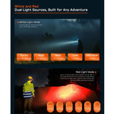 Acebeam H35 USB-C Rechargeable LED Headlamp - 2600 Lumens - Includes 1 x 18650