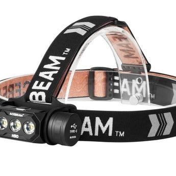 Acebeam H50 Rechargeable LED Headlamp - Nichia 219C - 1,210 Lumens - Uses 1 x 18650