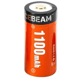Acebeam 18350 1100mAh 3.6V Lithium Ion (Li-ion) Button Top Battery with Micro USB Charging Port - Bulk
