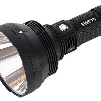 Acebeam K75 Ultra-High Performance Handheld Searchlight - LUMINUS SBT-90 GEN2 or LUMINUS SBT-90 RED - 6300 Lumens - Uses 4 x 3100mAh 18650