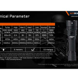 Acebeam L16 2.0 USB-C Rechargeable LED Flashlight - Luminus SFT-40 - 2100 Lumens - Includes 1 x 21700