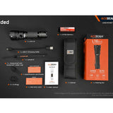 Acebeam L16 2.0 USB-C Rechargeable LED Flashlight - Luminus SFT-40 - 2100 Lumens - Includes 1 x 21700