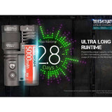 Acebeam Terminator M1 Dual Head LEP and LED Flashlight - 6500K or 5000K - Gray, Green, or MAO Marble Finish - Includes 1 x USB-C Rechargeable 21700