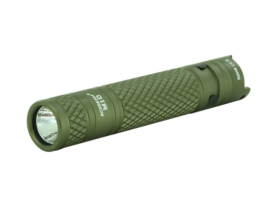 Acebeam M10 Everyday Carry 1 x AA Flashlight - CREE XP-G3 LED - 224 Lumens - Uses 1 x AA - Olive