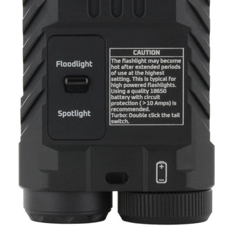 Acebeam Terminator M2 LED Flashlight - 2000-Lumen High CRI Black or 3200-Lumen Cool White OD Green - Includes 1 x USB-C Rechargeable 18650