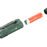 Acebeam Terminator M2 LED Flashlight - 2000-Lumen High CRI Black or 3200-Lumen Cool White OD Green - Includes 1 x USB-C Rechargeable 18650