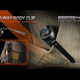 Acebeam Defender P16 USB-C Rechargeable LED Flashlight - 1800 Lumens - Luminus SFT40 - Includes 1 x 18650 - Black or Gray