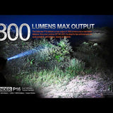 Acebeam Defender P16 USB-C Rechargeable LED Flashlight - 1800 Lumens - Luminus SFT40 - Includes 1 x 18650 - Black or Gray