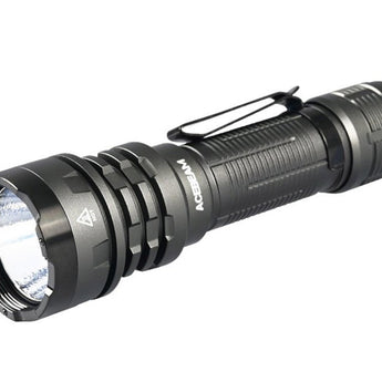 Acebeam Defender P17 Dual-Switch LED Flashlight - 4900 Lumens - CREE XHP70.3 HI - Includes 1 x USB-C Rechargeable 21700 - Black, Grey, OD Green, and Desert Sand