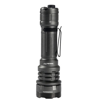 Acebeam Defender P17 Dual-Switch LED Flashlight - 4900 Lumens - CREE XHP70.3 HI - Includes 1 x USB-C Rechargeable 21700 - Black, Grey, OD Green, and Desert Sand