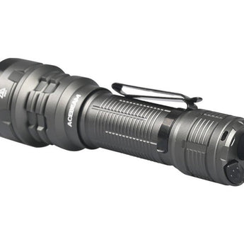 Acebeam Defender P17 Dual-Switch LED Flashlight - 4900 Lumens - CREE XHP70.3 HI - Includes 1 x USB-C Rechargeable 21700 - Black, Grey, OD Green, and Desert Sand