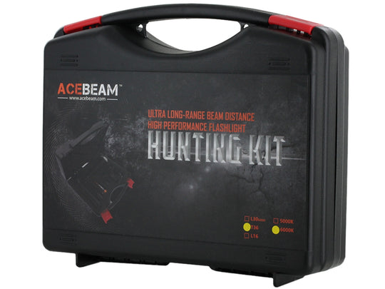 Acebeam T36 USB-C Rechargeable Flashlight Hunting Kit - CREE XHP35 LED - 2000 Lumens - Uses 1 x 21700 (Included) or 1 x 18650 (with Adapter)