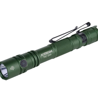 Acebeam TAC-2AA LED Flashlight - 1600 or 1400 Lumens - Includes 1 x USB-C Rechargeable Battery Pack - Choice of Color and LED