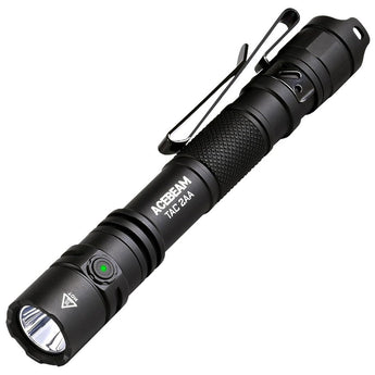 Acebeam TAC-2AA LED Flashlight - 1600 or 1400 Lumens - Includes 1 x USB-C Rechargeable Battery Pack - Choice of Color and LED