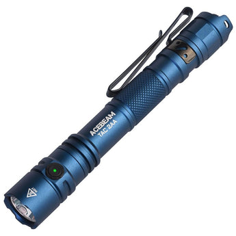 Acebeam TAC-2AA LED Flashlight - 1600 or 1400 Lumens - Includes 1 x USB-C Rechargeable Battery Pack - Choice of Color and LED