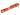 Orange Acebeam TAC-2AA LED Flashlight - Angled View