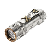 Acebeam TK17-TI LED Flashlight - Multiple LED Options - 1400 Lumens - Includes 1 x Custom 18350 Battery with Built-In Charging Port - Titanium