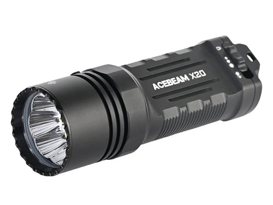 Acebeam X20 LED Flashlight - Angled View