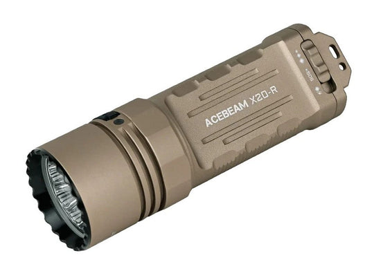 Acebeam X20-R LED Flashlight - Angled View