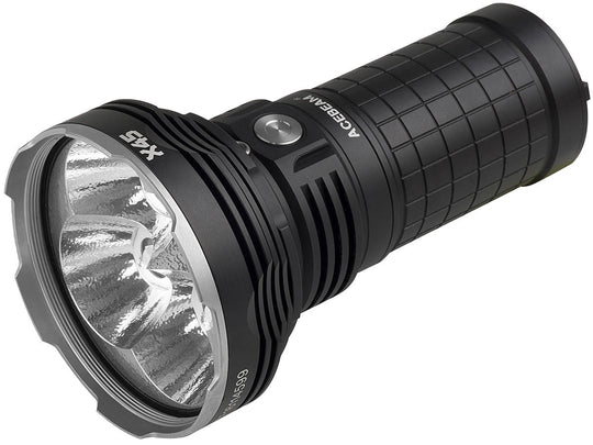 Acebeam X45 LED Flashlight - 4 x CREE XHP70.2 - 18000 Lumens - 6500K Cool White - Includes 4 x 18650
