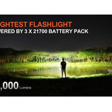 Acebeam X50 2.0 High Intensity USB-C Rechargeable Handheld Searchlight - 45000 Lumens - Uses Built-In 10.8V 4250mAh Li-ion Battery Pack - Cool or Neutral White LEDs