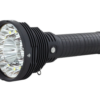 Acebeam X70 Rechargeable Flashlight - 12 x CREE XHP70.2 LED and 1 x CREE XHP35 HI LED - 60000 Lumens - 6500K Cool White - Includes Built-In Li-ion Battery Pack