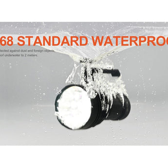 Acebeam X75 USB-C Rechargeable LED Searchlight - CREE XHP70.2 HI - 80000 Lumens - Uses Built-in 14.4V 61.2Wh Li-ion Battery Pack - Black