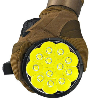 Acebeam X75 USB-C Rechargeable LED Searchlight - CREE XHP70.3 HI - 67000 Lumens - Uses 14.4V 61.2Wh Li-ion Battery Pack - Black or MAO Marble Finish