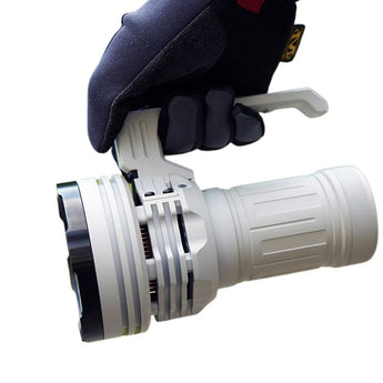 Acebeam X75 USB-C Rechargeable LED Searchlight - CREE XHP70.3 HI - 67000 Lumens - Uses 14.4V 61.2Wh Li-ion Battery Pack - Black or MAO Marble Finish