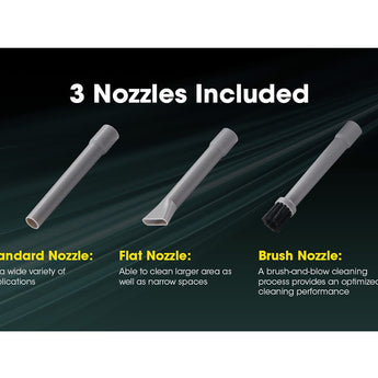 Nitecore AD10 Professional Cord-Free Electric Air Duster - High CRI LED - Uses Built-in 28.86Wh Li-ion Battery Pack