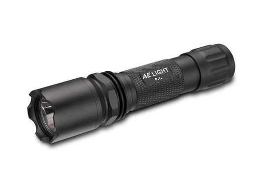AE Light P.I. 280 Lumen Rechargeable LED Flashlight Kit - Top Gun PI (Black)