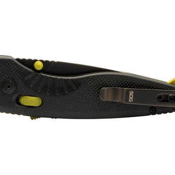 SOG Aegis AT Folding Knife - Black and Moss, Rescue Red and Indigo, or Tan and Blaze