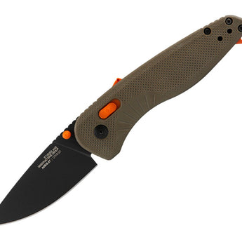 SOG Aegis AT Folding Knife - Black and Moss, Rescue Red and Indigo, or Tan and Blaze