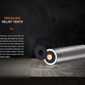 Fenix ARB-L14-1050 14500 1050mAh 3.6V Protected 2A Lithium Ion (Li-ion) Button Top Battery